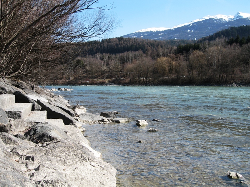 Fluss Inn bei Innsbruck