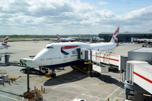 Boarding-Flugzeug