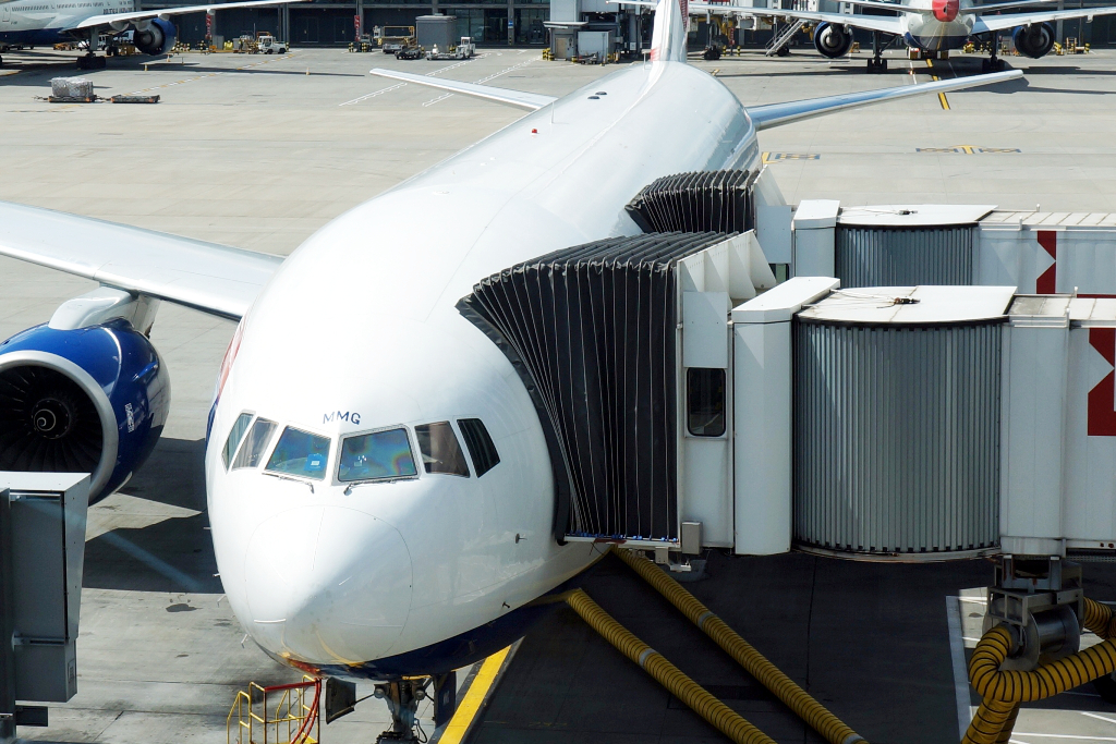 Flugzeug Boarding