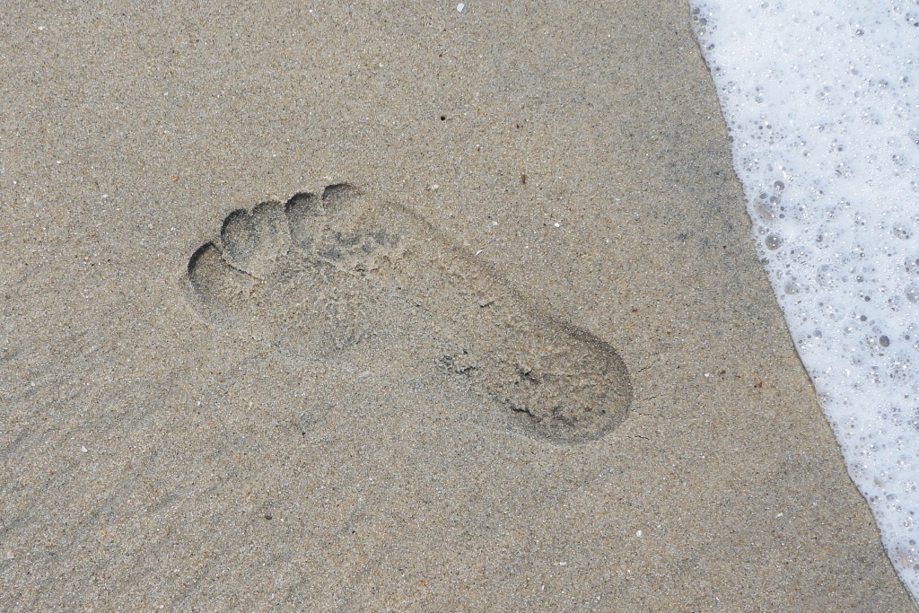 Fußabdruck Sand