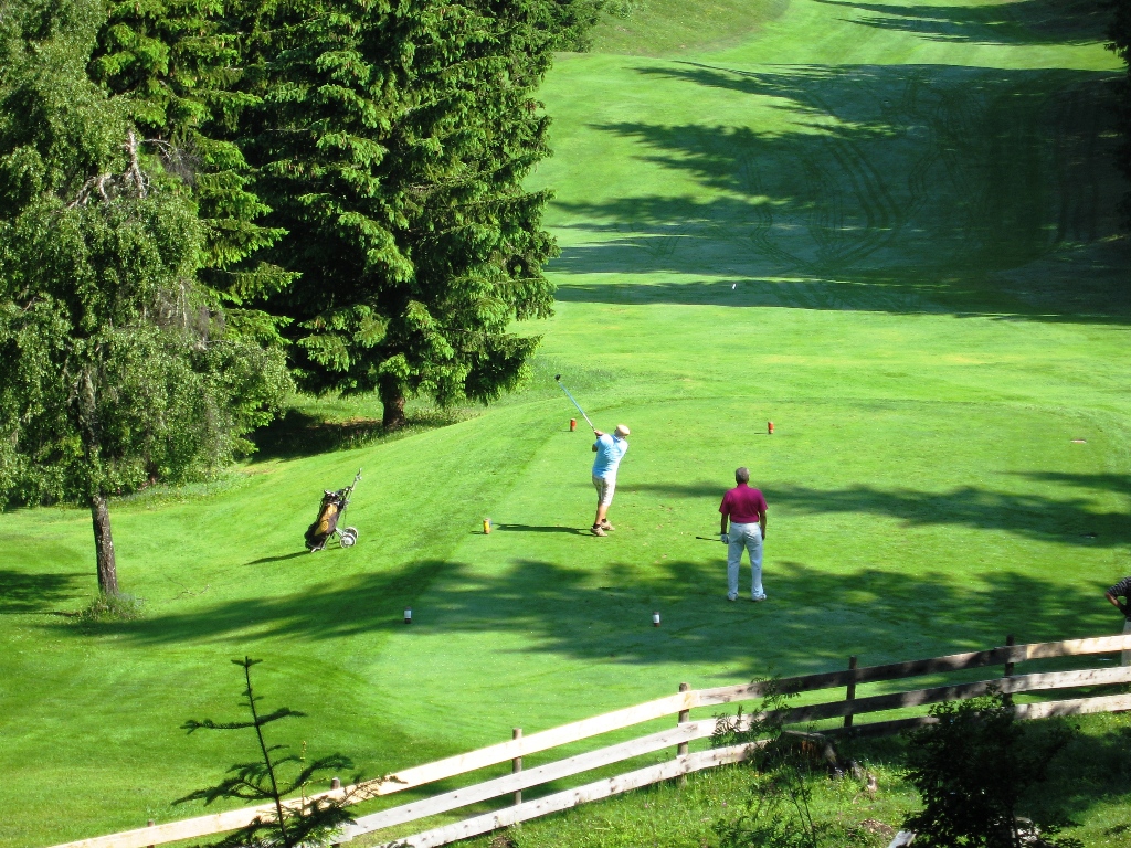 Golfplatz Golfspieler