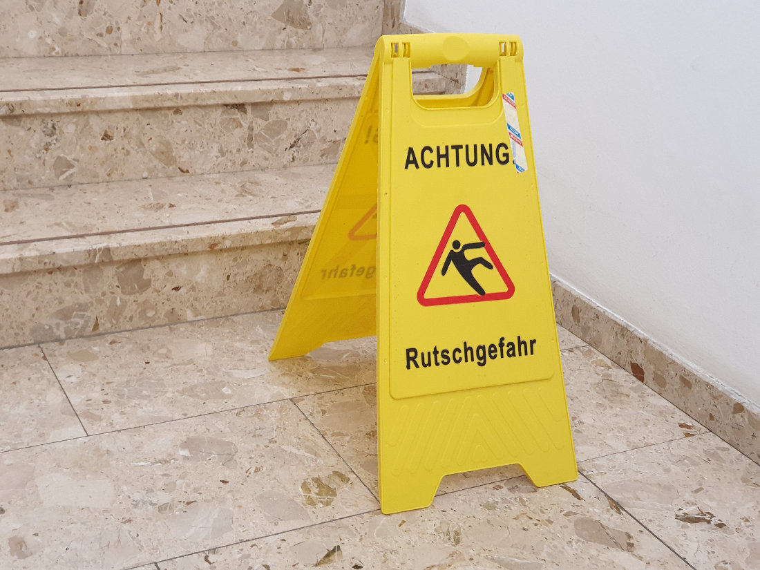 Achtung Rutschgefahr