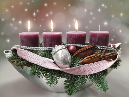 Adventkranz dritter 3 Advent Hintergrund