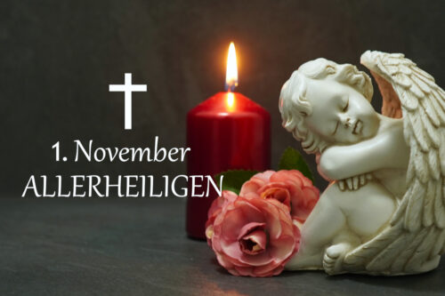 November Allerheiligen Bild mit Engel