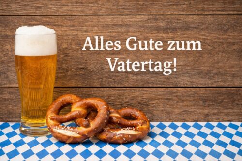 Alles Gute zum Vatertag - Bier und Breze
