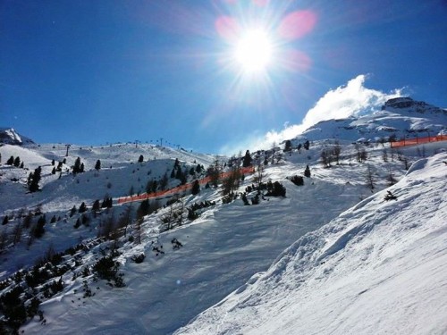 Alpen Berge Schnee Lawinengefahr