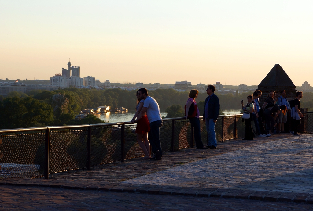 Aussicht von Kalemegdan auf GENEX Tower