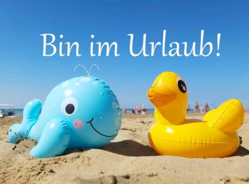 Bin im Urlaub Bild