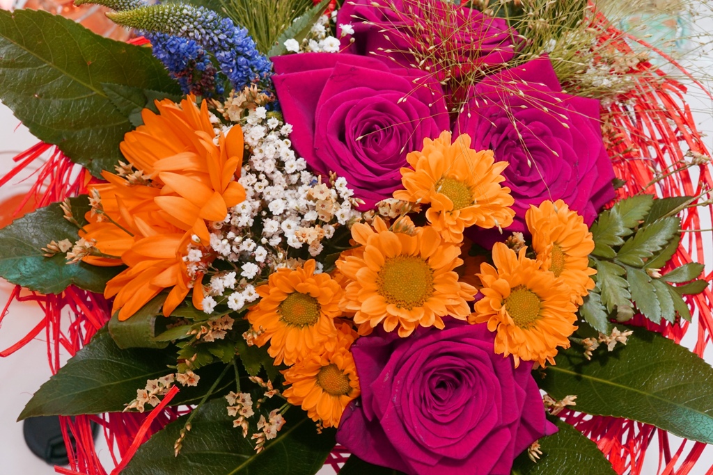 Blumenstrauß mit bunten Farben