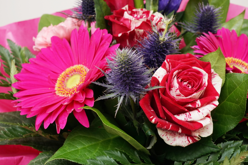 Blumenstrauß Gerbera und Rosen