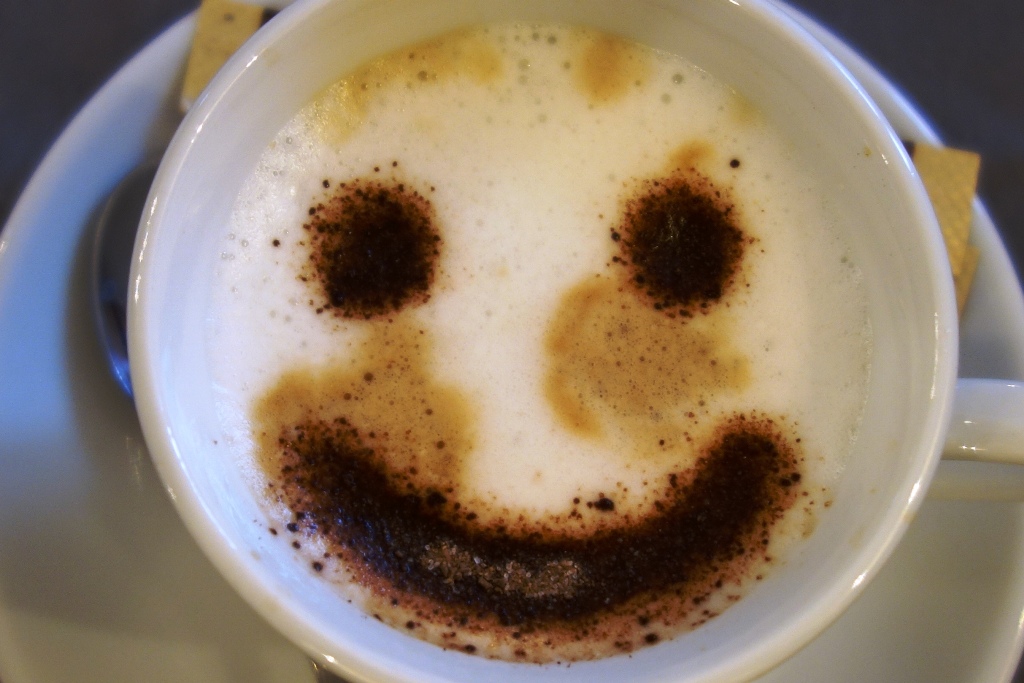 Smiley Milchschaum