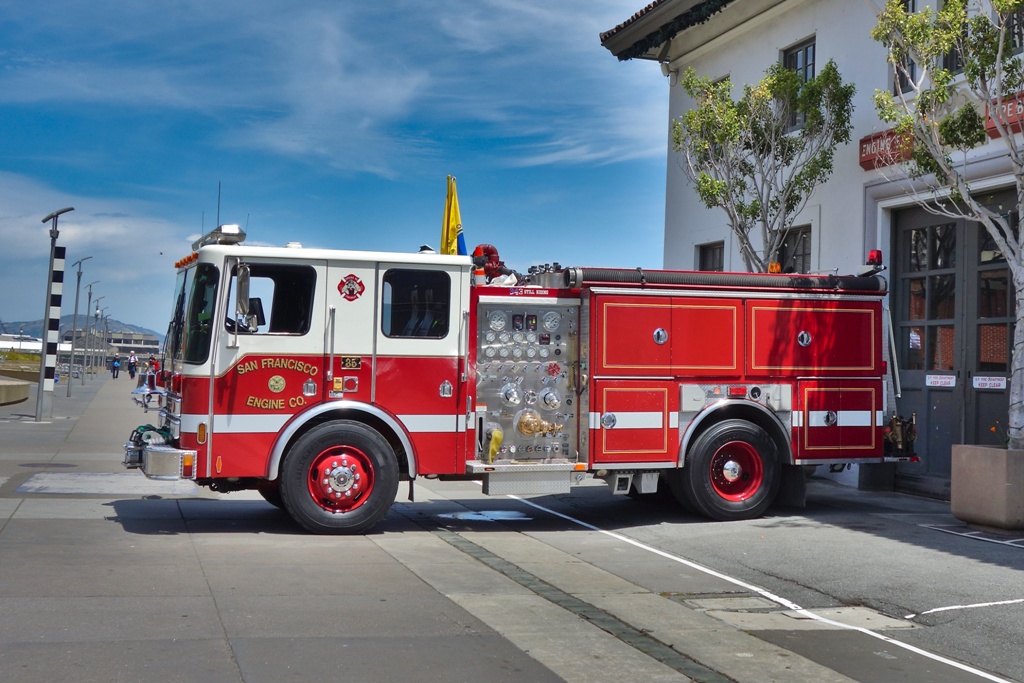Kalifornien Feuerwehrauto