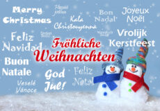 Fröhliche Weihnachten in vielen Sprachen
