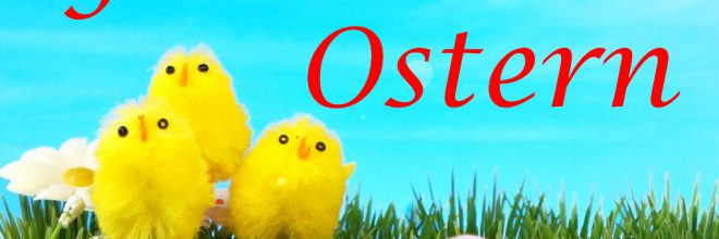 Frohe Ostern Küken Wiese