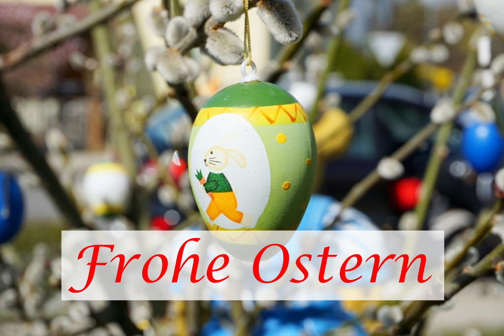 Frohe Ostern Palmzweige