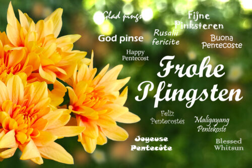 Frohe Pfingsten in vielen Sprachen