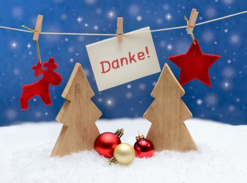 Frohe Weihnachten DANKE