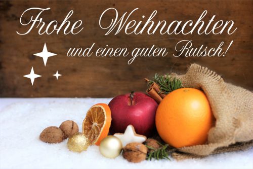 Frohe Weihnachten und Guten Rutsch