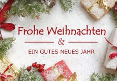 Frohe Weihnachten und ein gutes Neues Jahr