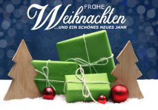Frohe Weihnachten und ein schönes neues Jahr