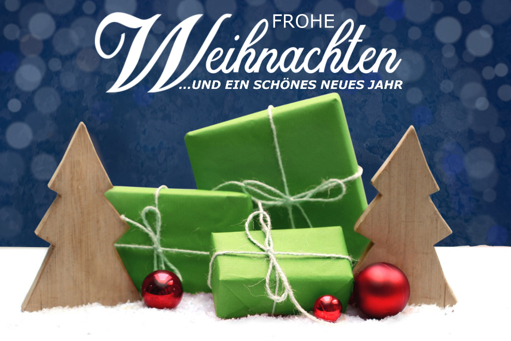 Frohe Weihnachten und ein schönes neues Jahr