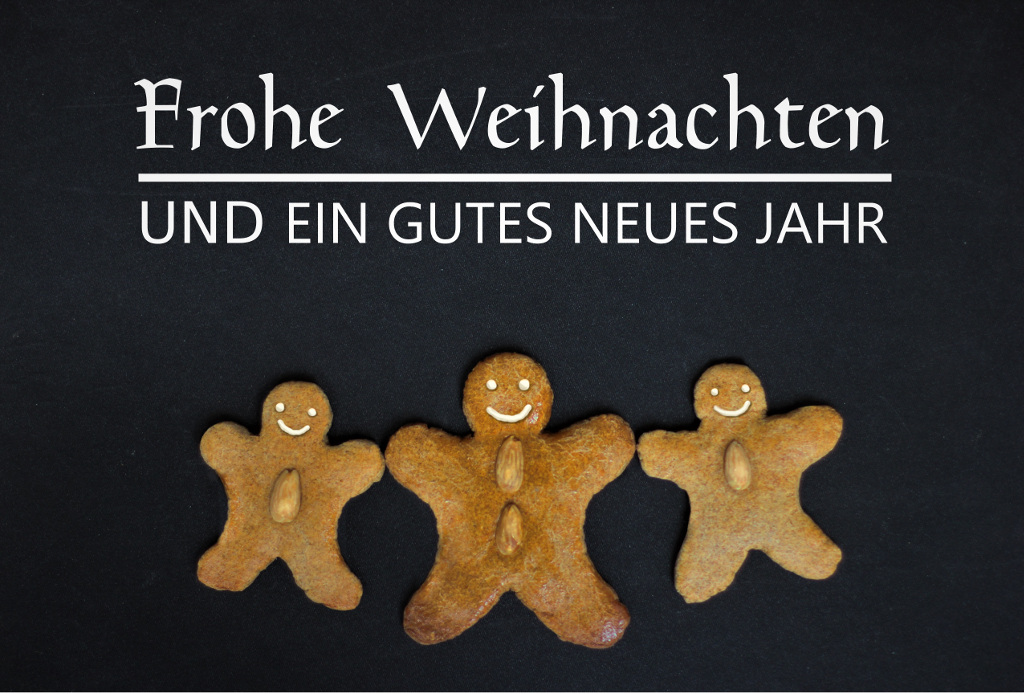 Frohe Weihnachten und ein gutes neues Jahr