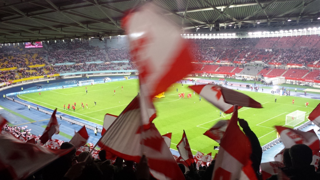 Fußballstadion Tribüne