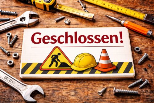 Geschlossen Info für Kunden Bilder Werkstatt Werkzeug