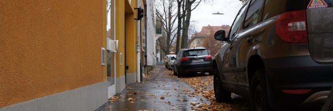 Herbstliches Wetter in der Stadt