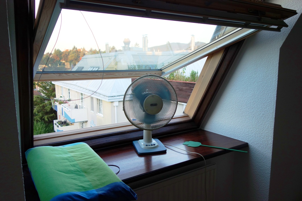 Hitzewelle – Ventilator kühlt