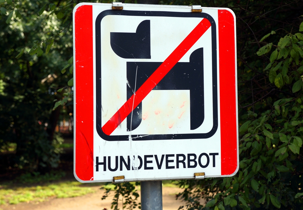 Hundeverbot – Hundefreie Zone