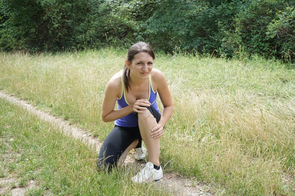 Knieverletzung beim Training