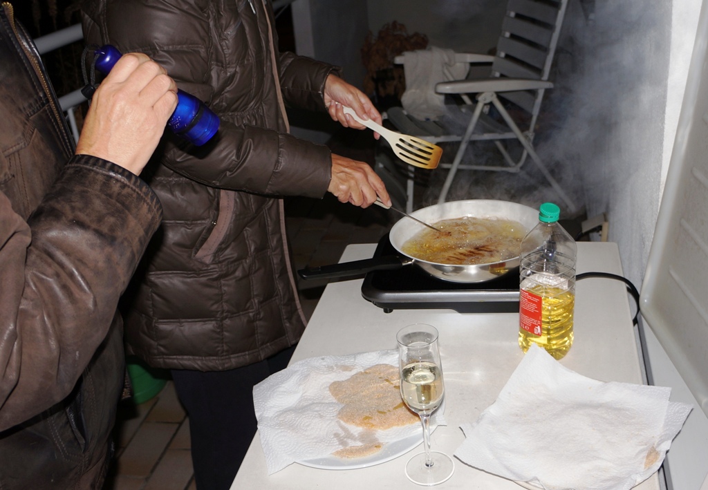 Kochen am Balkon