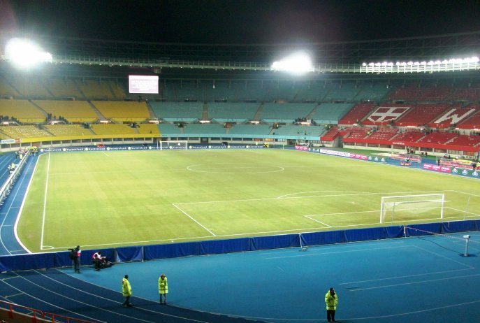 Leeres Stadion Fußball