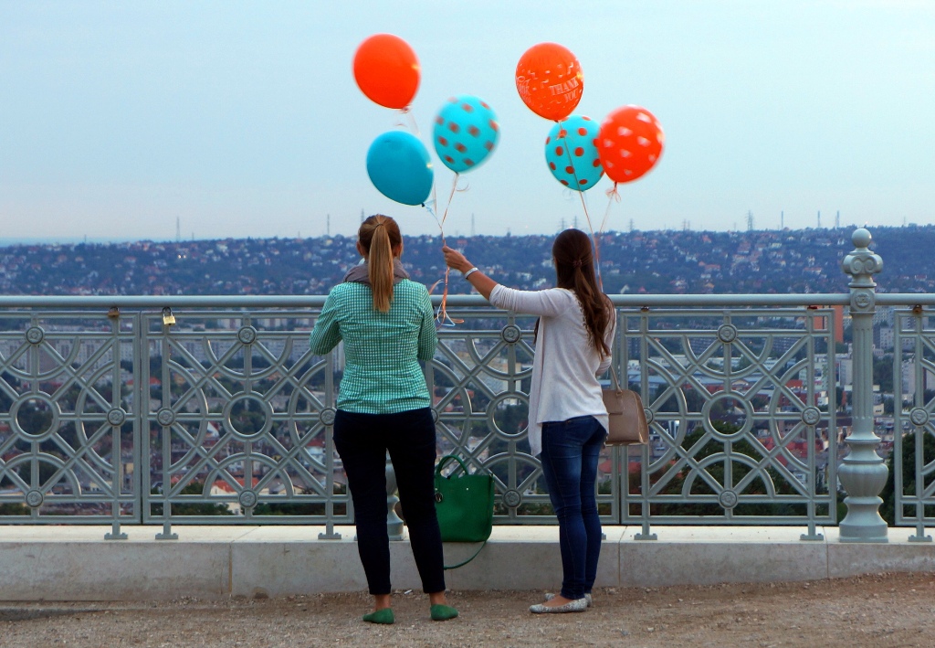 Luftballons für Budapest