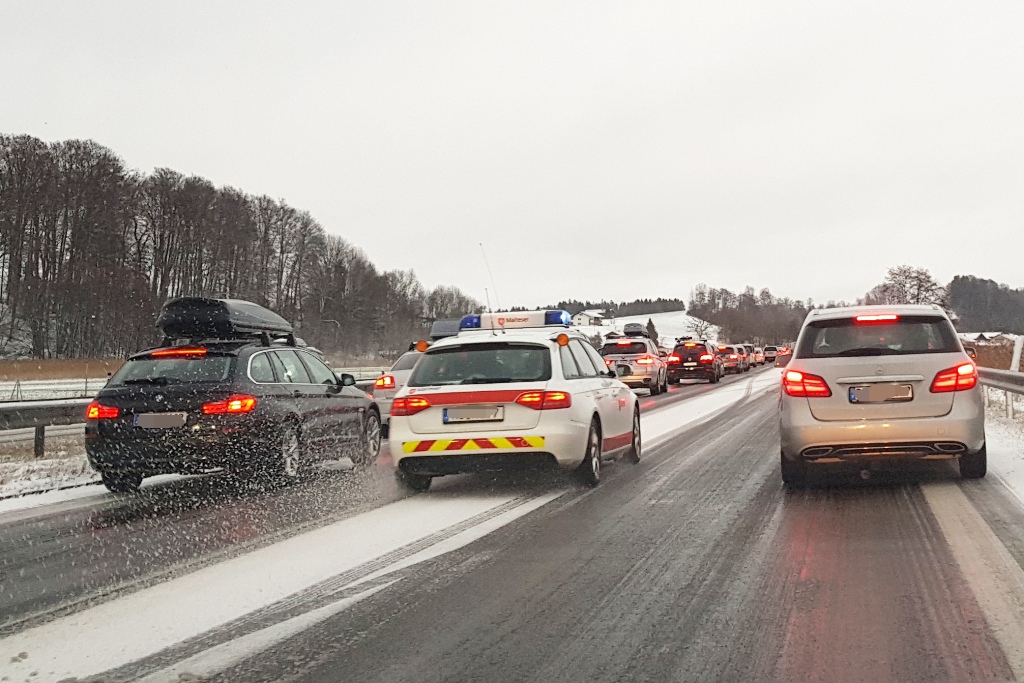 Rettungsgasse Autobahn