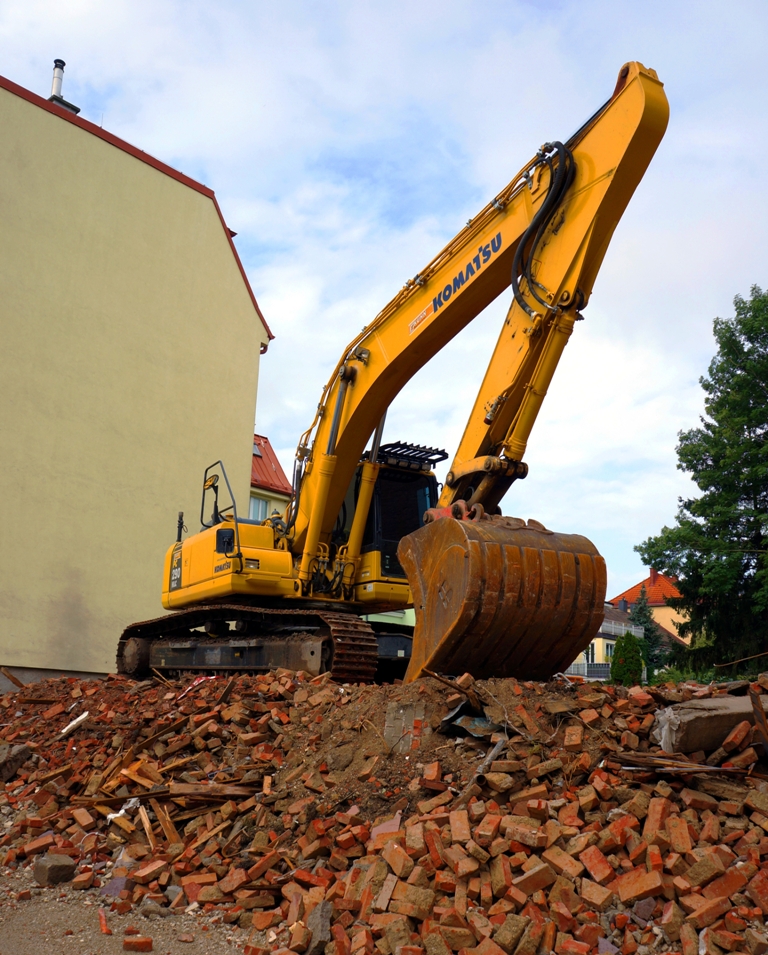 Baustelle Schaufelbagger