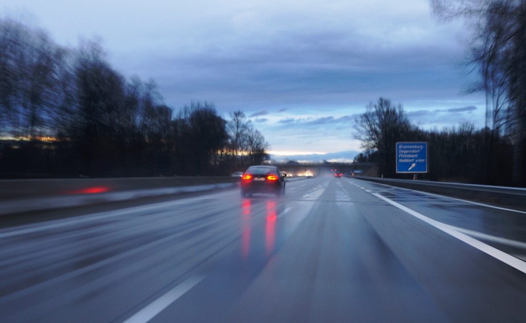 Autobahn – schlechte Sicht