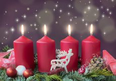 Schönen 4 vierten Adventssonntag Hintergrund
