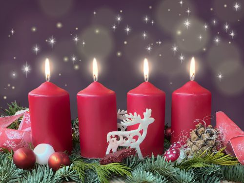 Schönen 4 vierten Adventssonntag Hintergrund