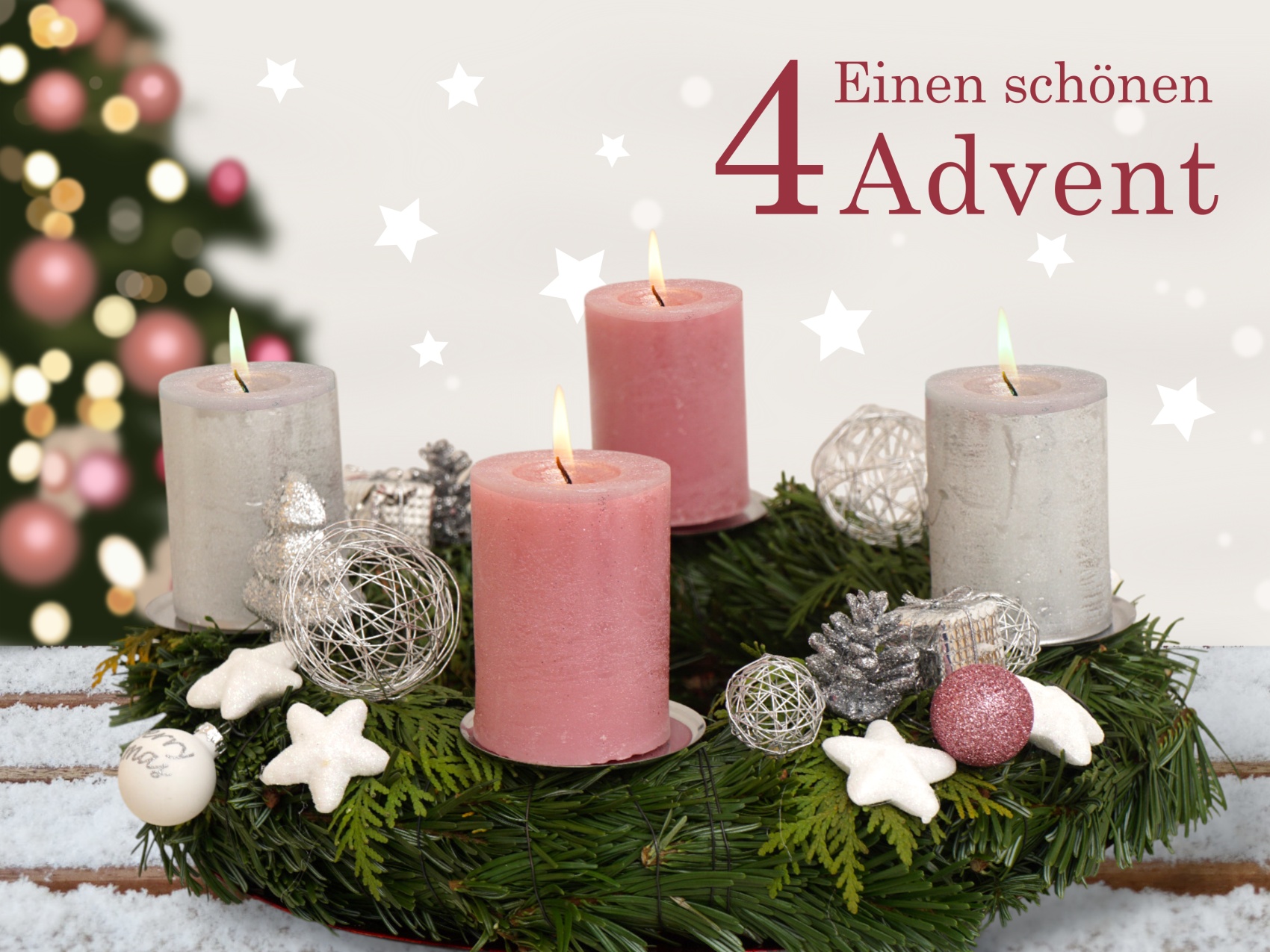 Schönen vierten 4 Adventsonntag