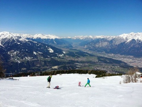 Skifahren Skipiste Patscherkofel Innsbruck