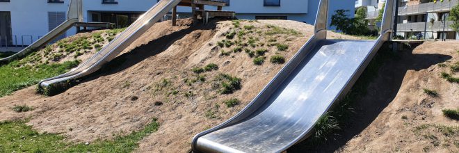 Spielplatz Rutsche Edelstahl