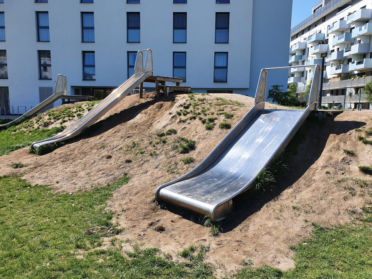 Spielplatz Rutsche Edelstahl