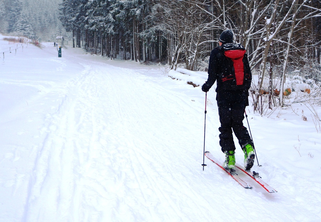 Tourengehen Winter Schnee