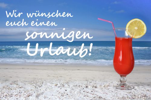 Urlaub Urlaubsgrüße mit Cocktail