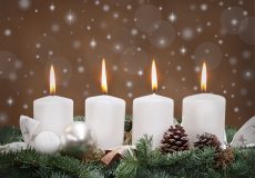 Vierter 4 Advent Kerze Bilder