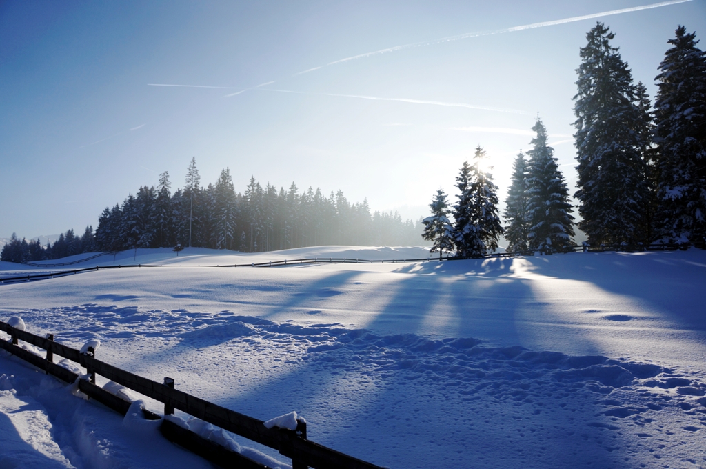 Winterlandschaft mit Schnee