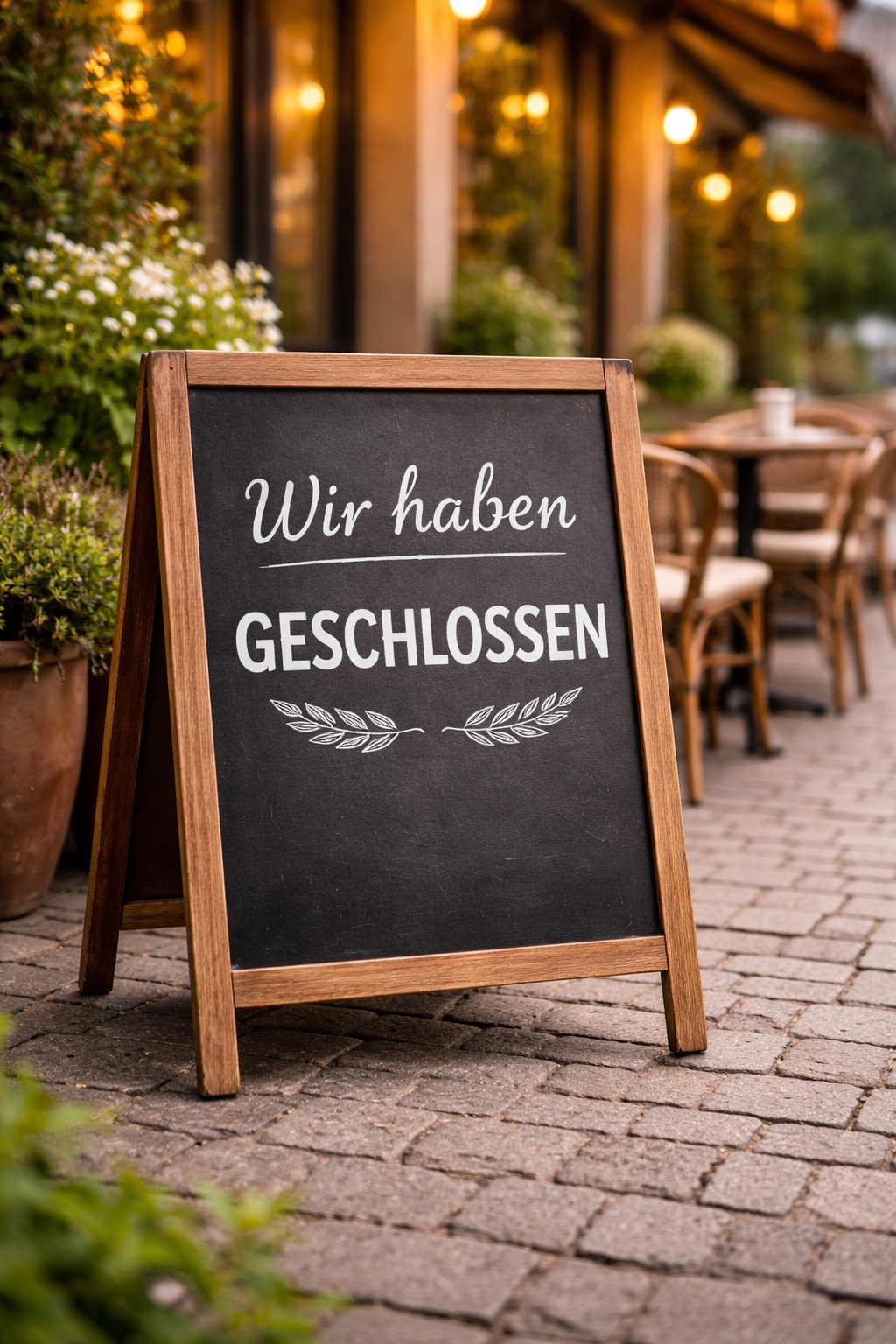 Wir haben geschlossen Bilder Hochformat