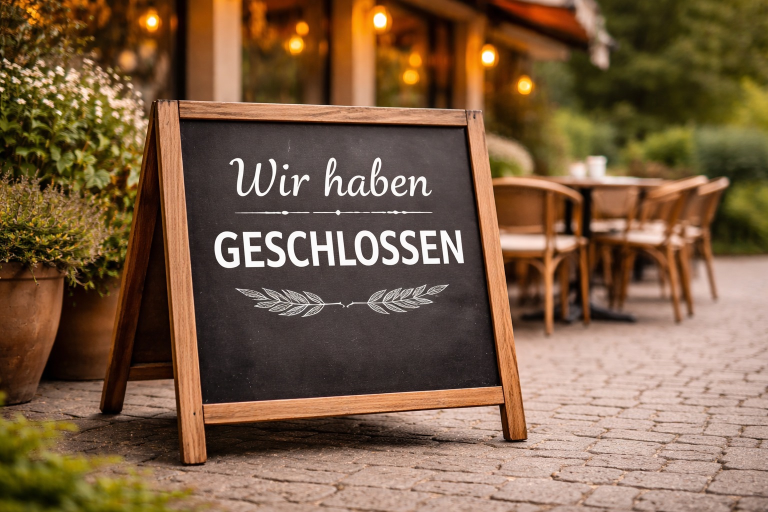 Wir haben geschlossen Bilder